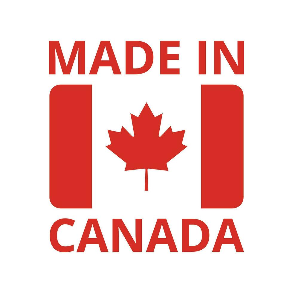 Made in Canada symbol vector