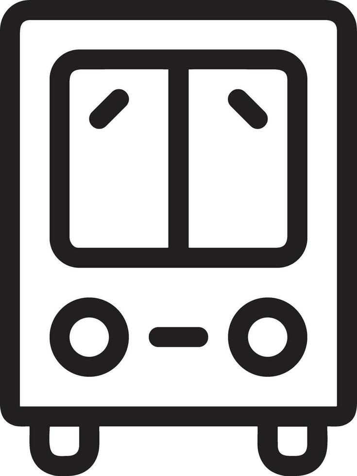 Bus transportation symbol icon vector image. Illustration of the silhouette bus transport public travel design image