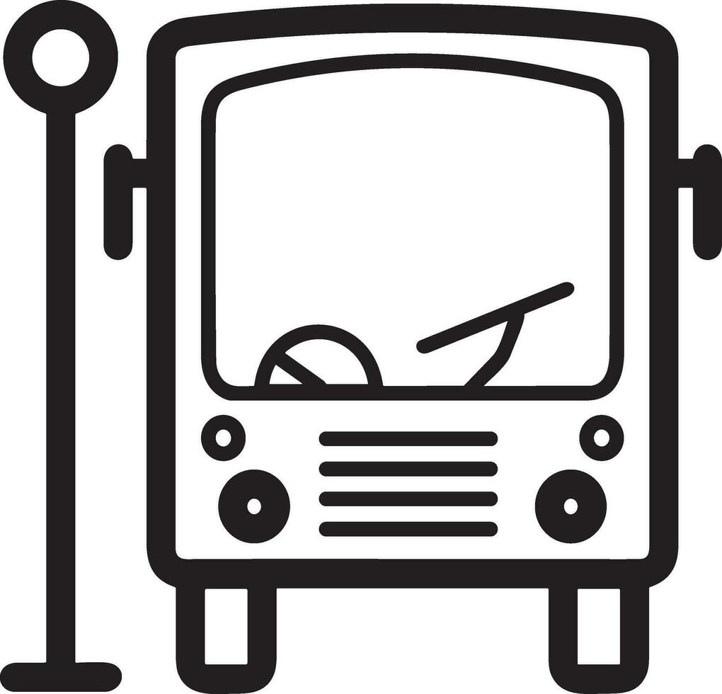 autobús transporte símbolo icono vector imagen. ilustración de el silueta autobús transporte público viaje diseño imagen