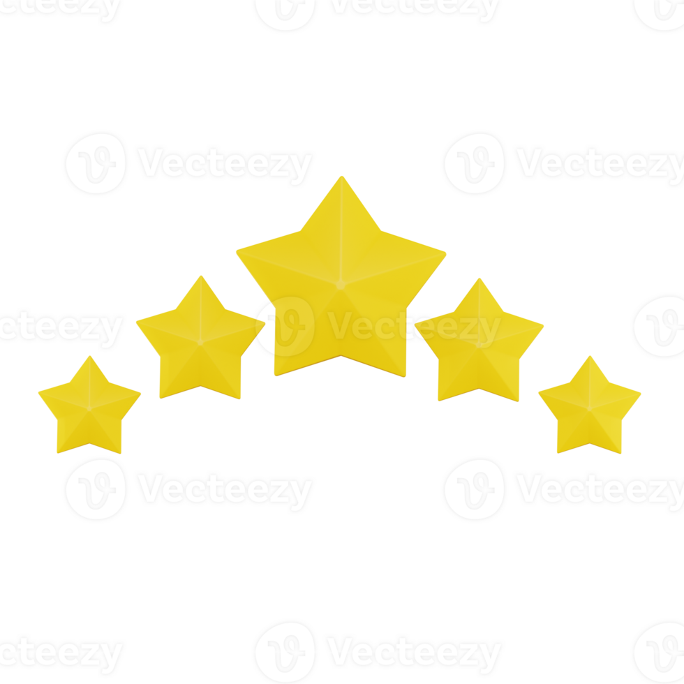 Stars 3D Icon png
