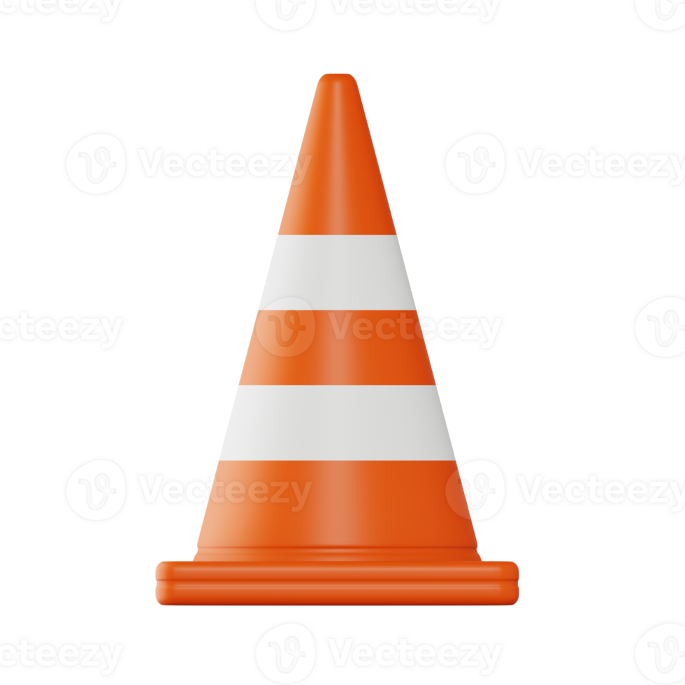 Traffic Cone 3D Icon png