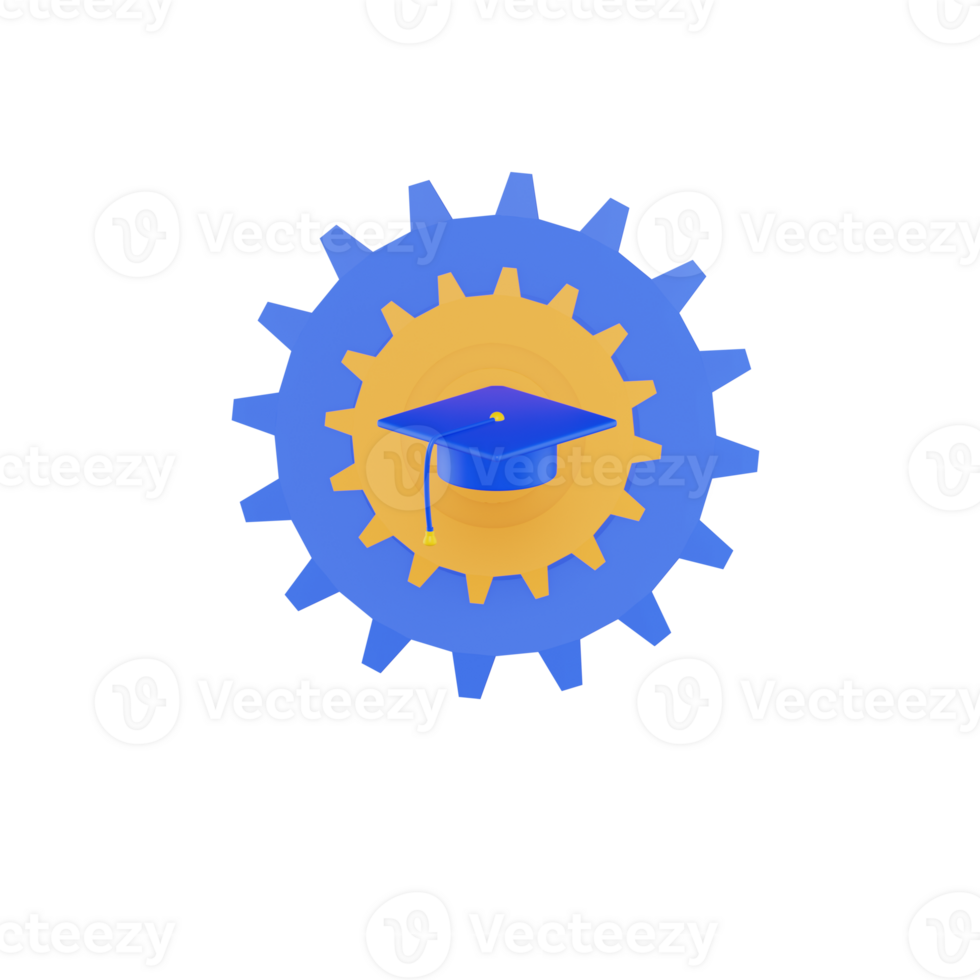 Gear 3D Icon png