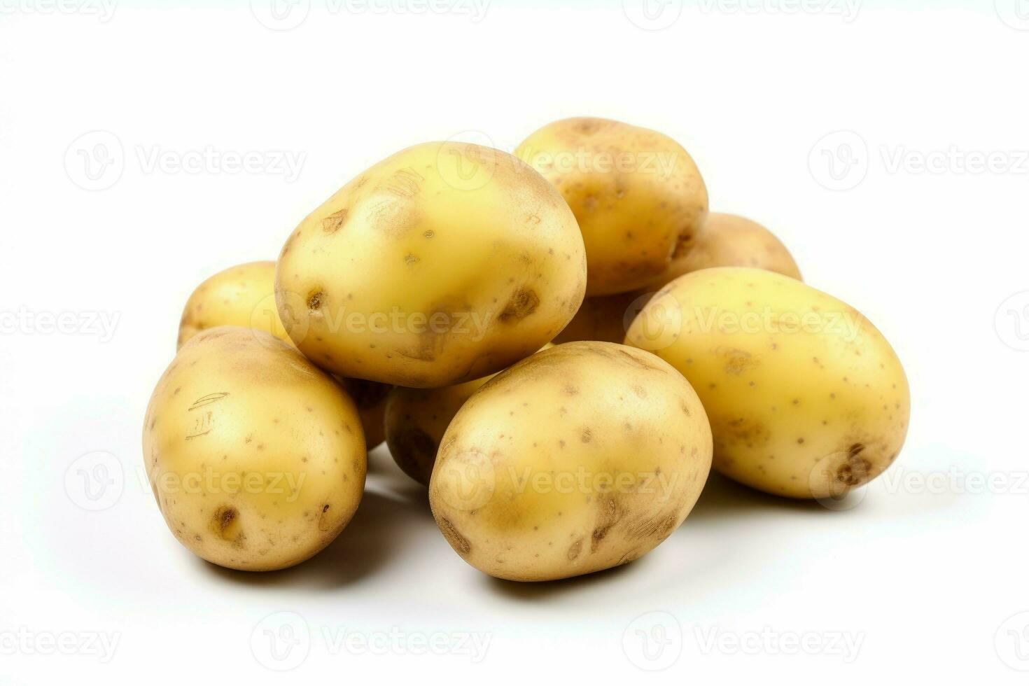 Ripe Fresh potatoes. Generate Ai photo