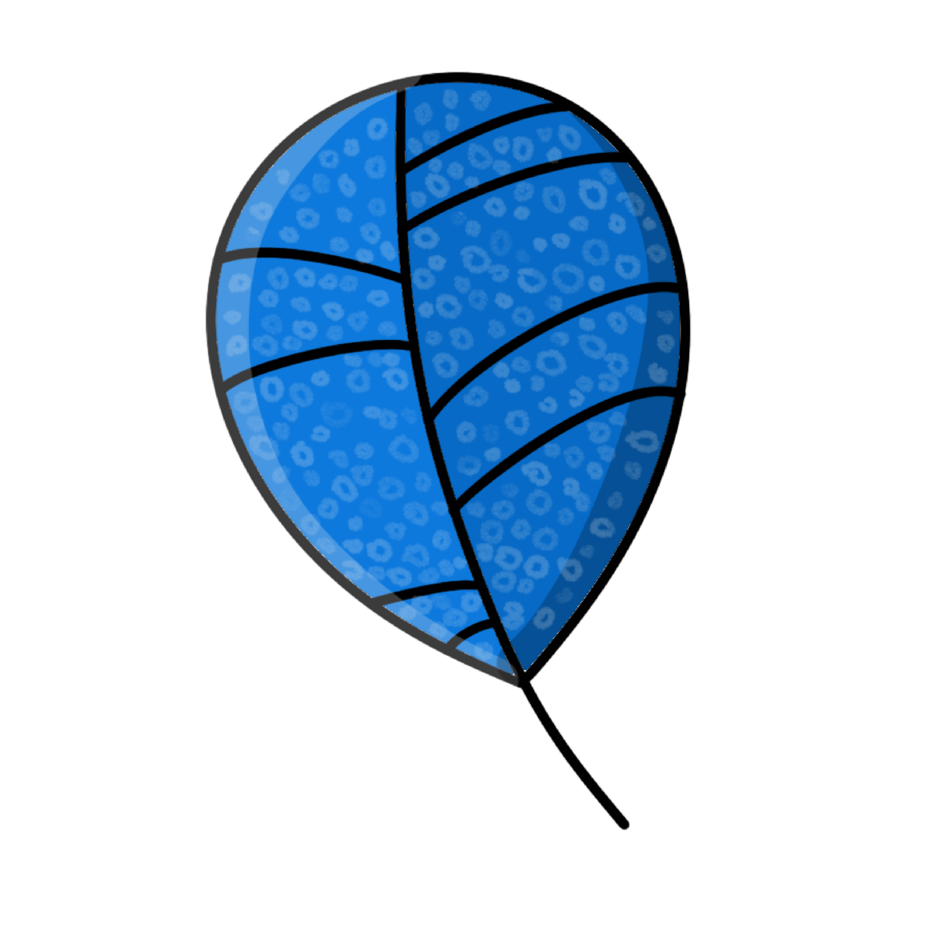 Blue Leaf Illustration 33256019 PNG