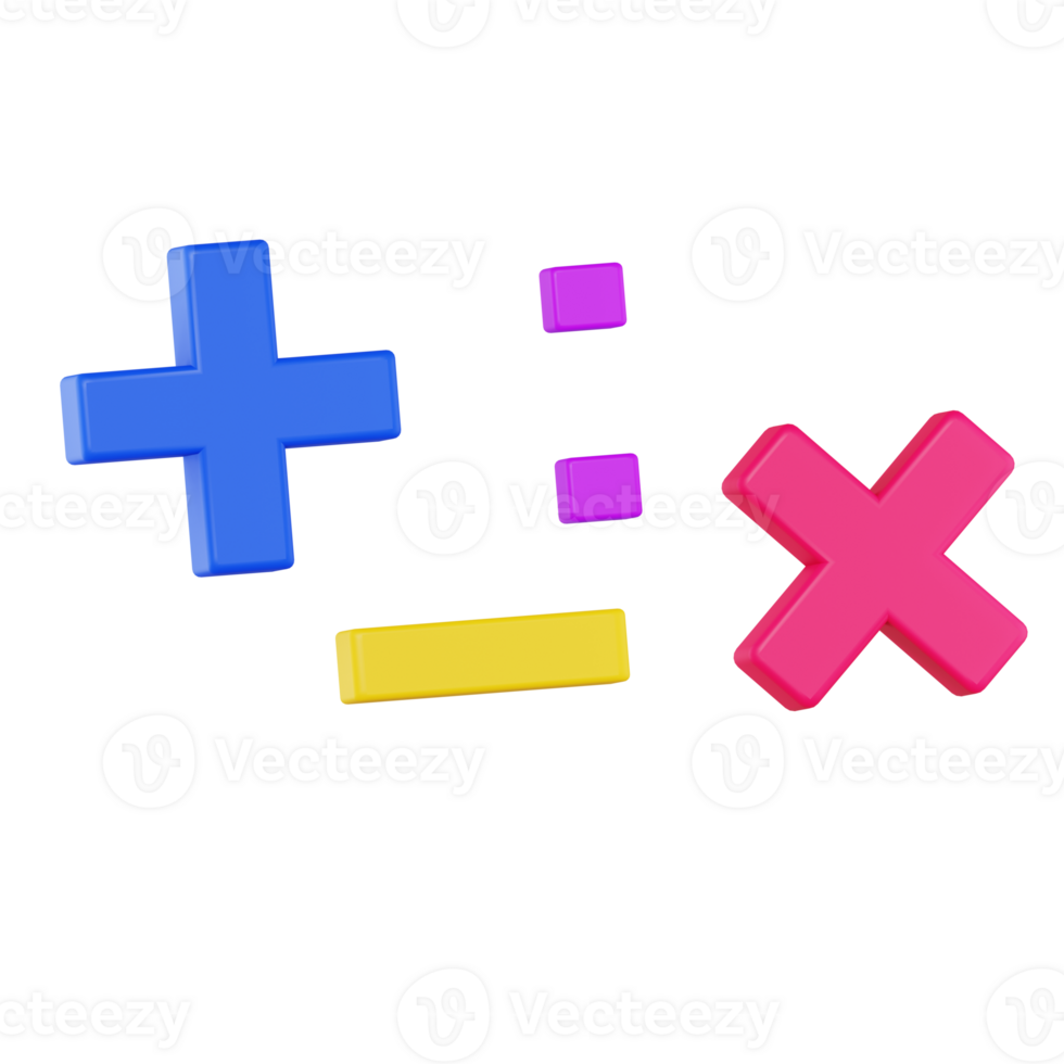 Mathematic 3D Icon png