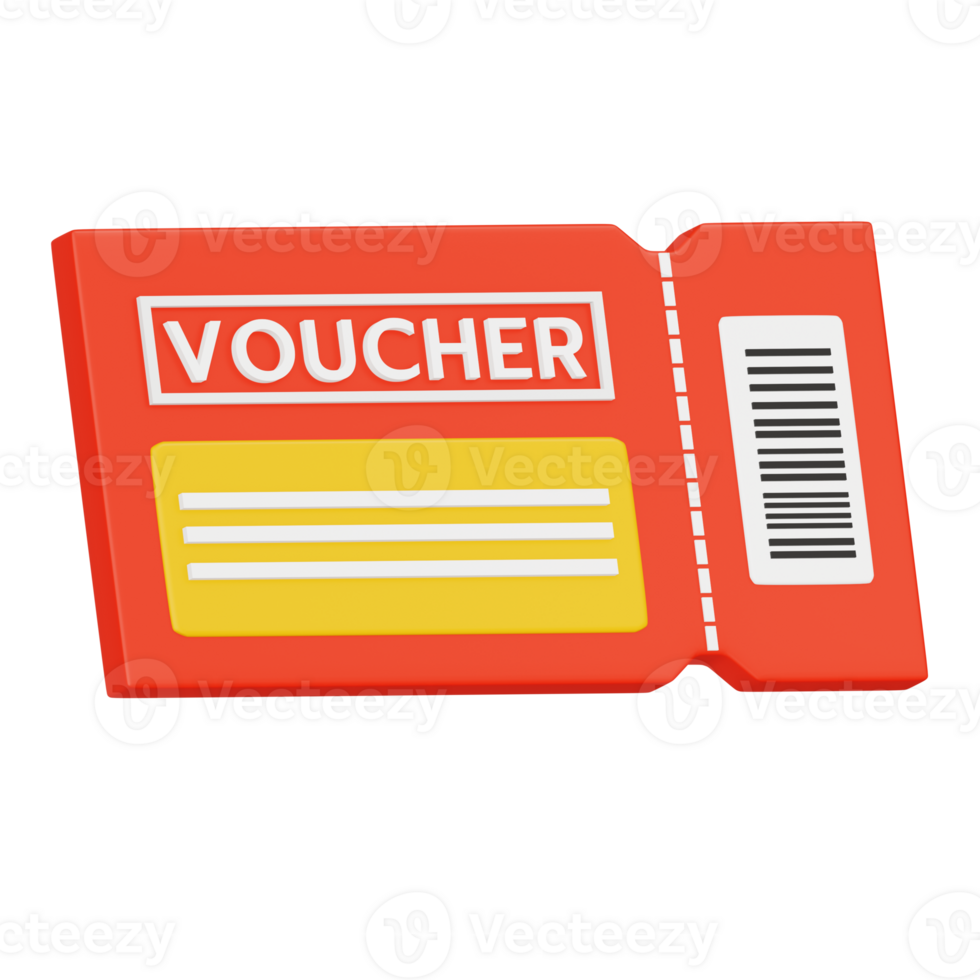 Voucher 3D Icon png