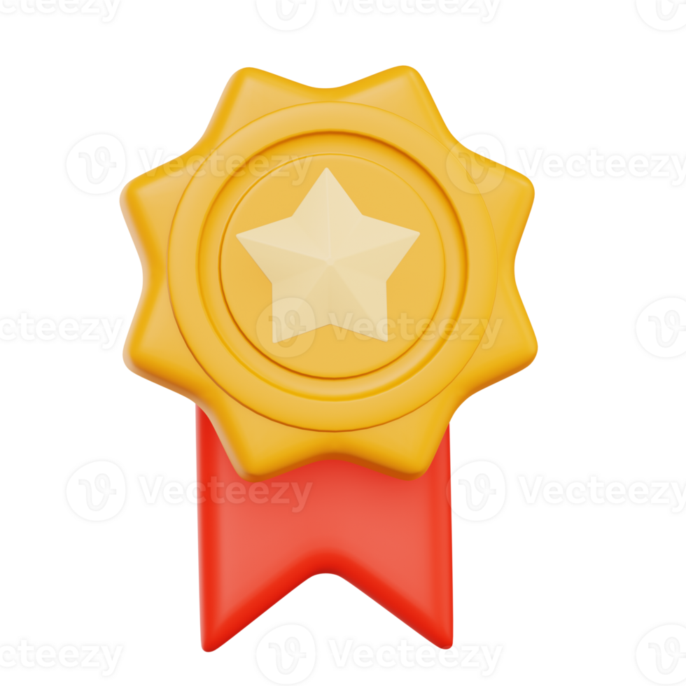 Achievement Badge 3D Icon png