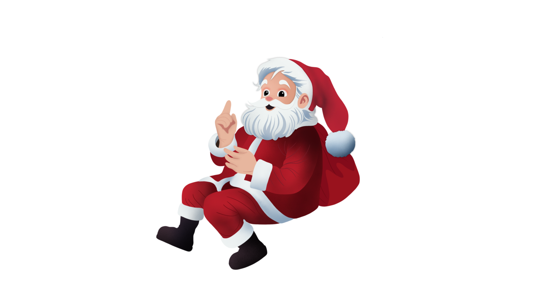 Real Santa Claus carrying big bag, Portrait of Santa Claus, sack full of presents, Merry Christmas and Happy New Year greeting with cute santa claus, cartoon character Santa Claus Marry Christmas png