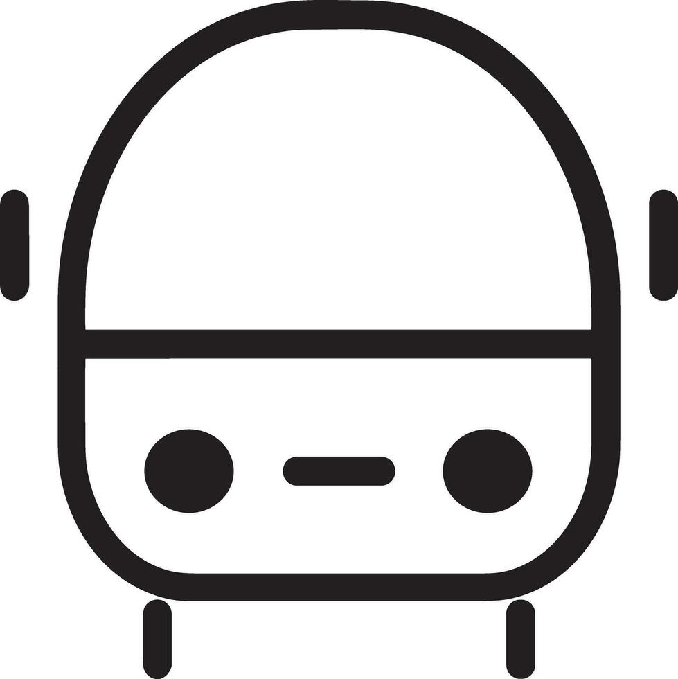 Bus transportation symbol icon vector image. Illustration of the silhouette bus transport public travel design image