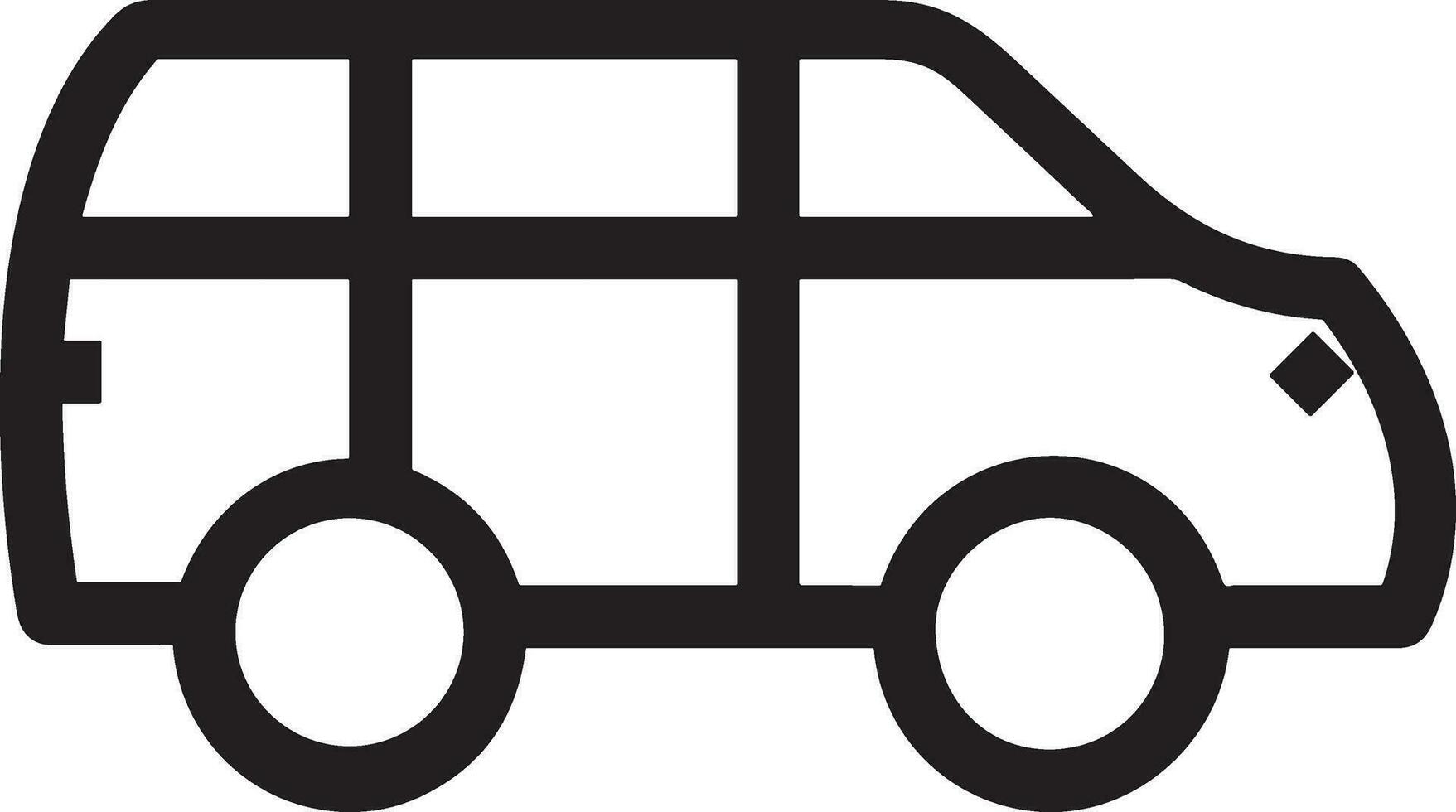 Bus transportation symbol icon vector image. Illustration of the silhouette bus transport public travel design image