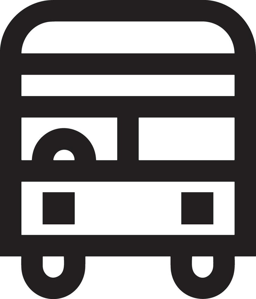 Bus transportation symbol icon vector image. Illustration of the silhouette bus transport public travel design image