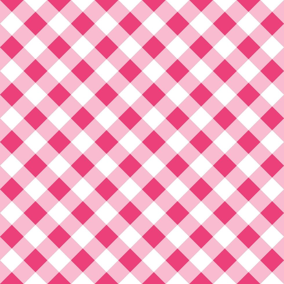 Pink plaid pattern background. plaid pattern background. plaid background. For backdrop, decoration, gift wrapping, gingham tablecloth. vector
