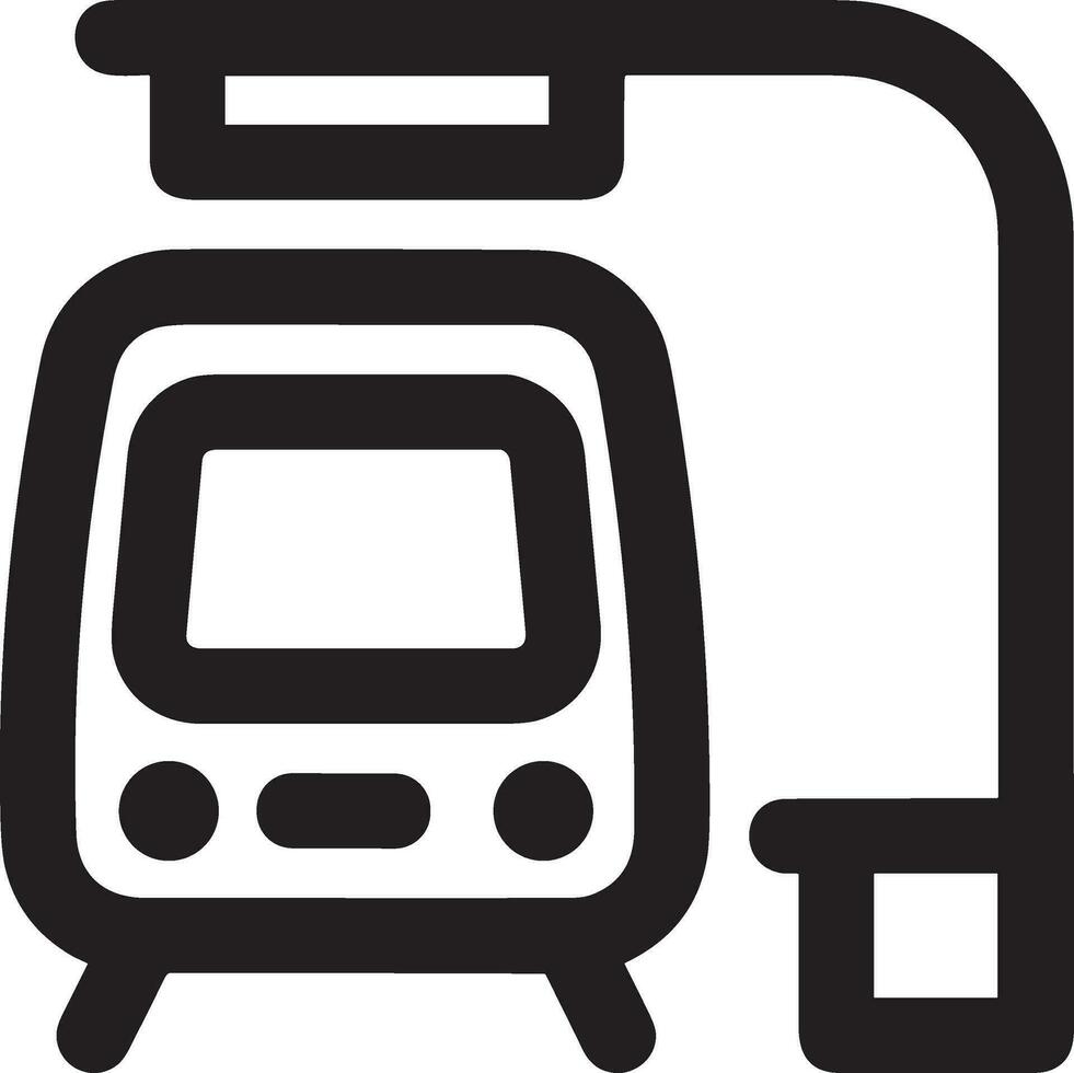 Bus transportation symbol icon vector image. Illustration of the silhouette bus transport public travel design image