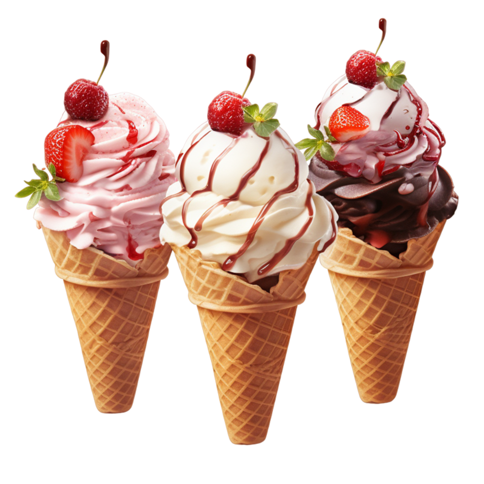 ice cream desserts Ai Generative 33256770 PNG