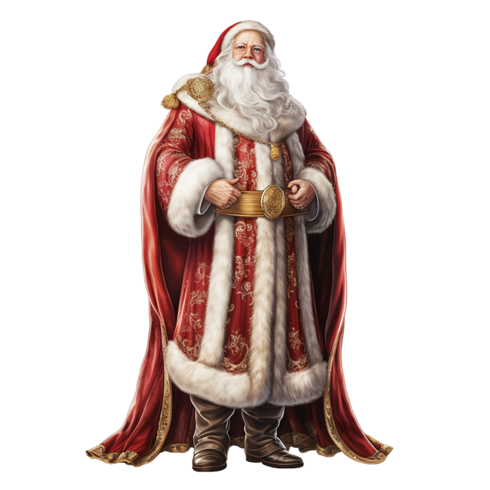 allegro Natale Santa Claus ai generativo png