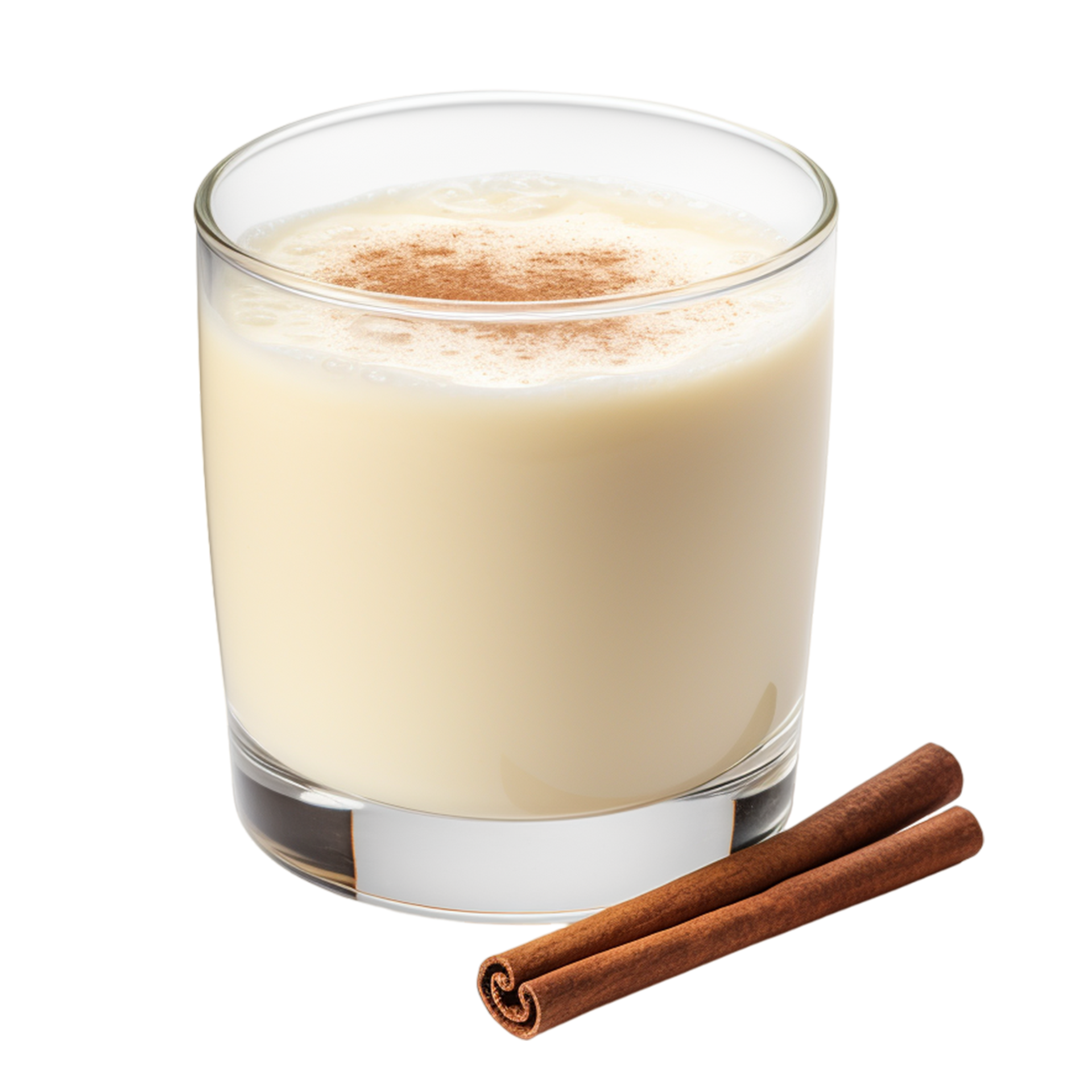 Eggnog in a glass Ai Generative 33256859 PNG