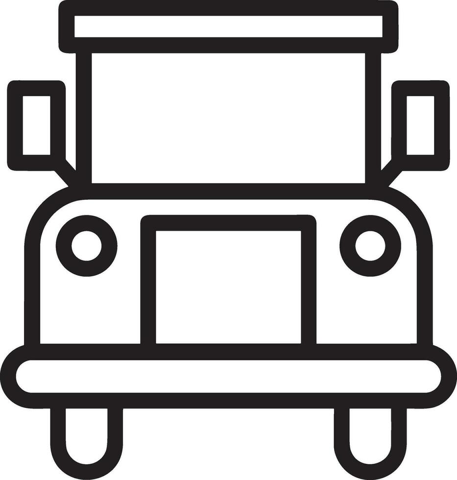Bus transportation symbol icon vector image. Illustration of the silhouette bus transport public travel design image