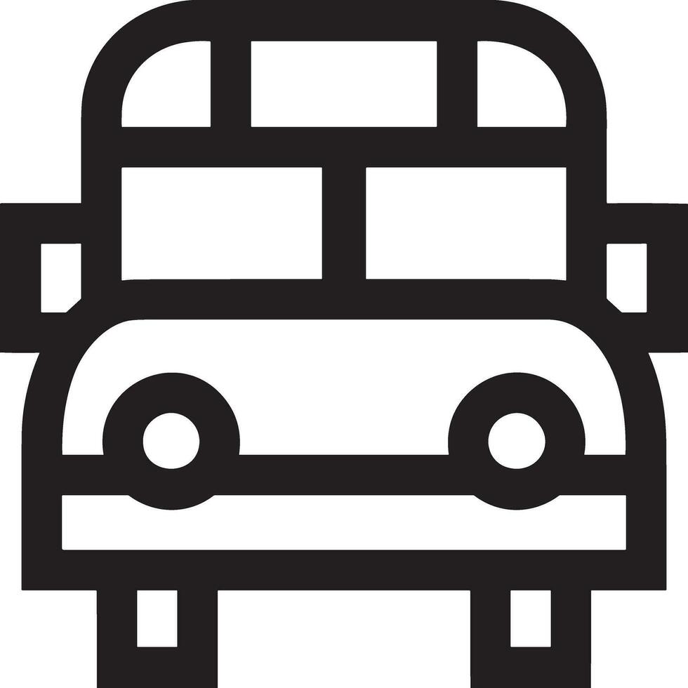 Bus transportation symbol icon vector image. Illustration of the silhouette bus transport public travel design image