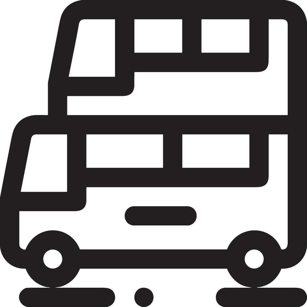 Bus transportation symbol icon vector image. Illustration of the silhouette bus transport public travel design image