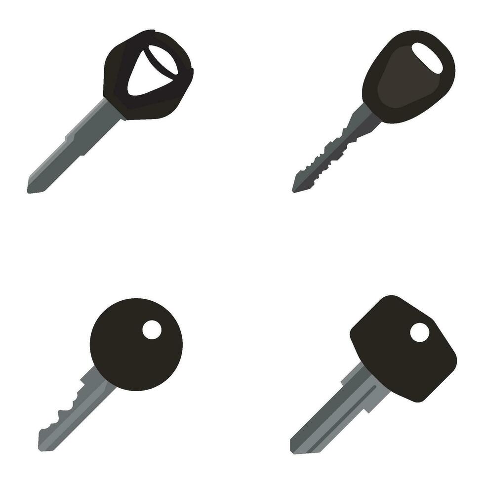 icono conjunto llave vector