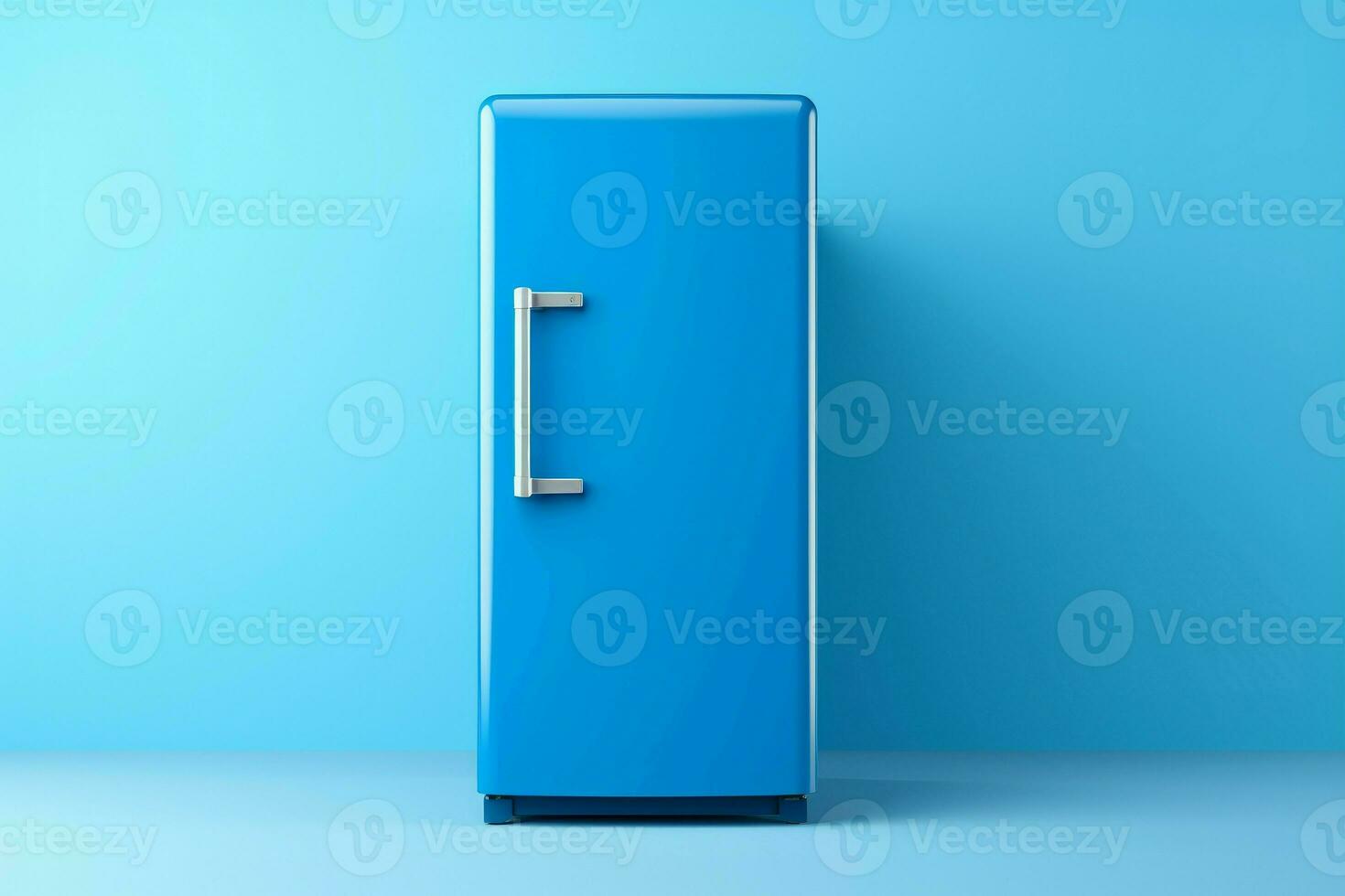 Calming Blue fridge background. Generate Ai photo