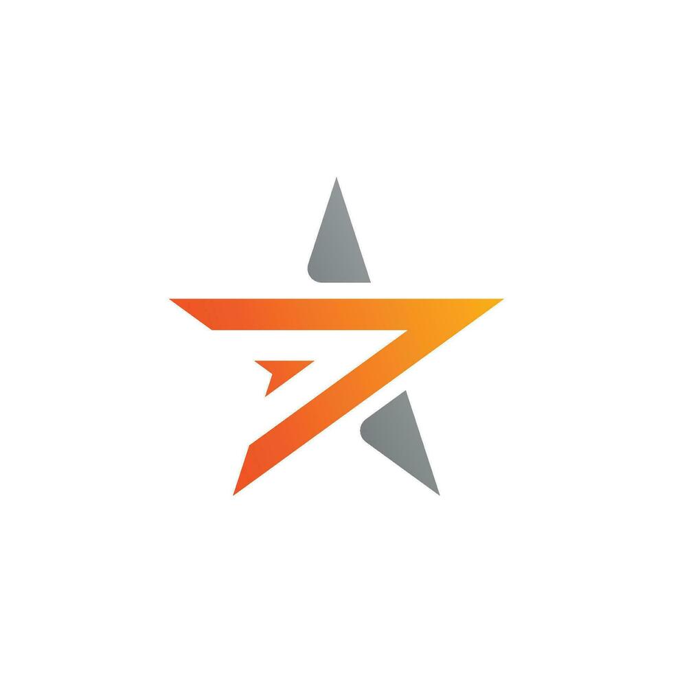 estrella logo vector diseño modelo