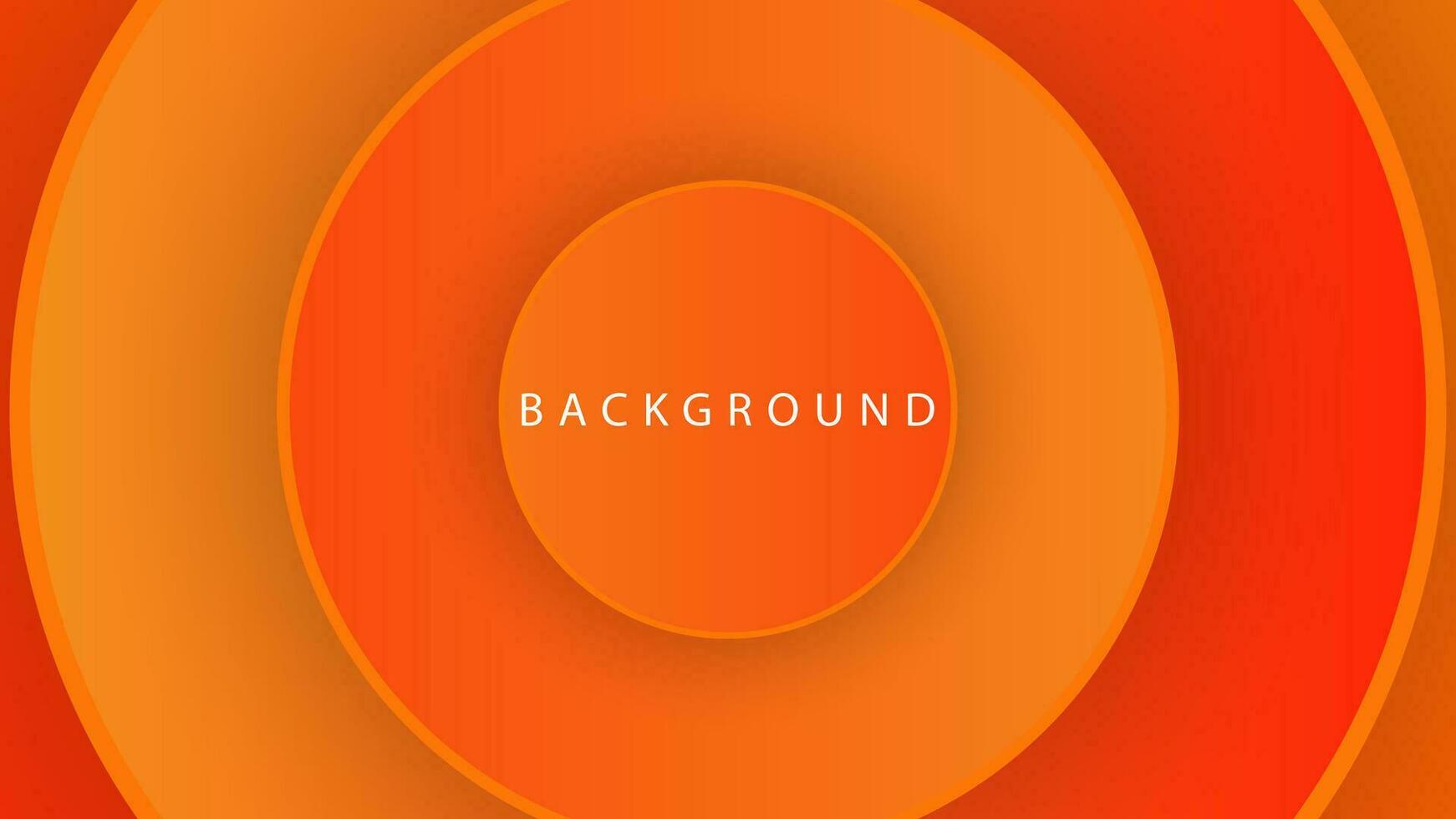 Orange gradient abstract background design in circle pattern for banner, poster, flyer, landing page, brochure vector