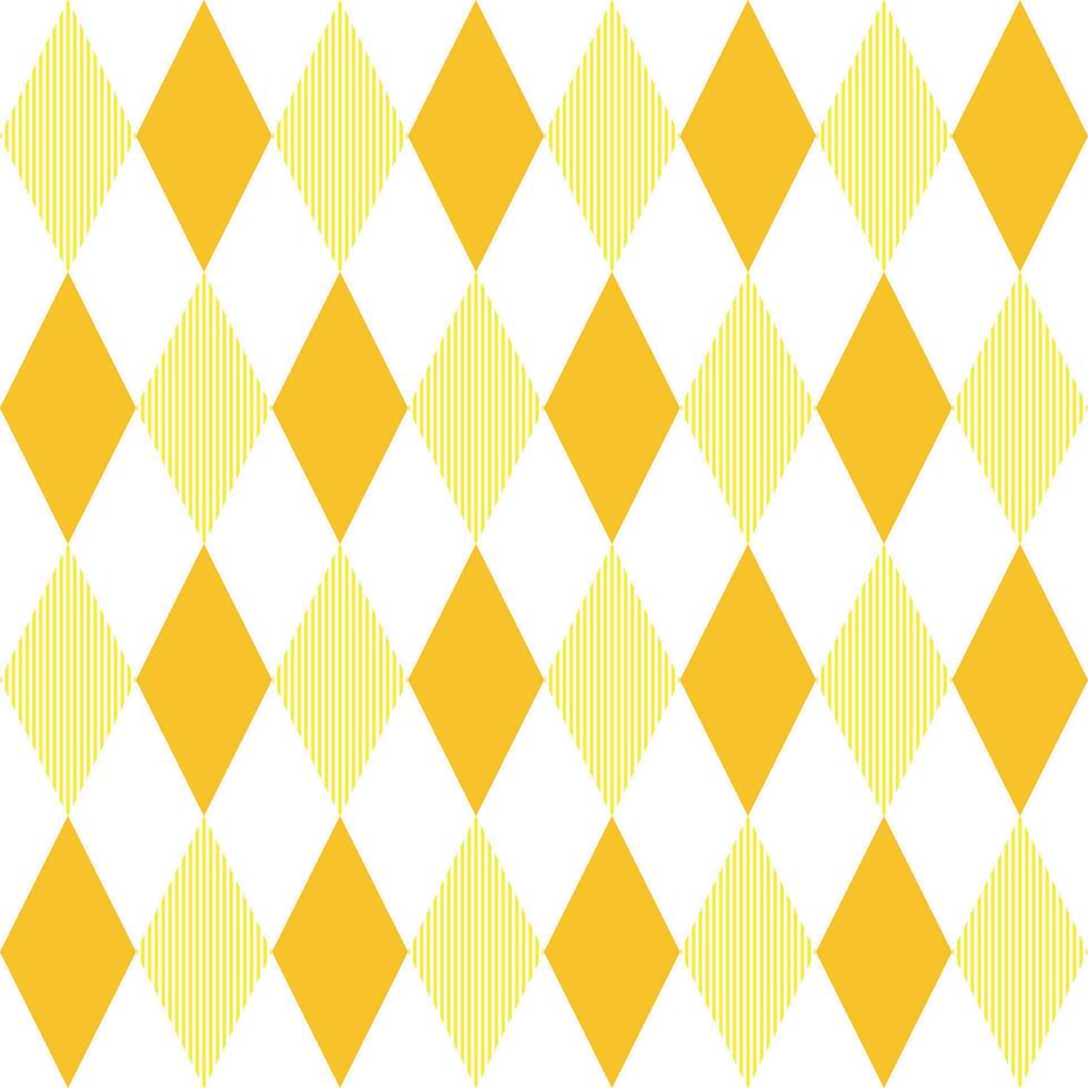Yellow diamond with stripe inside. diamond pattern. diamond pattern background. diamond background. Seamless pattern. for backdrop, decoration, Gift wrapping vector