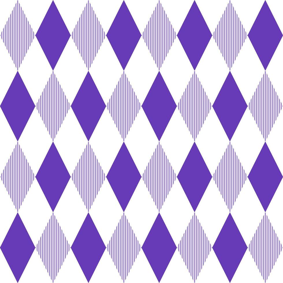 Purple diamond with stripe inside. diamond pattern. diamond pattern background. diamond background. Seamless pattern. for backdrop, decoration, Gift wrapping vector