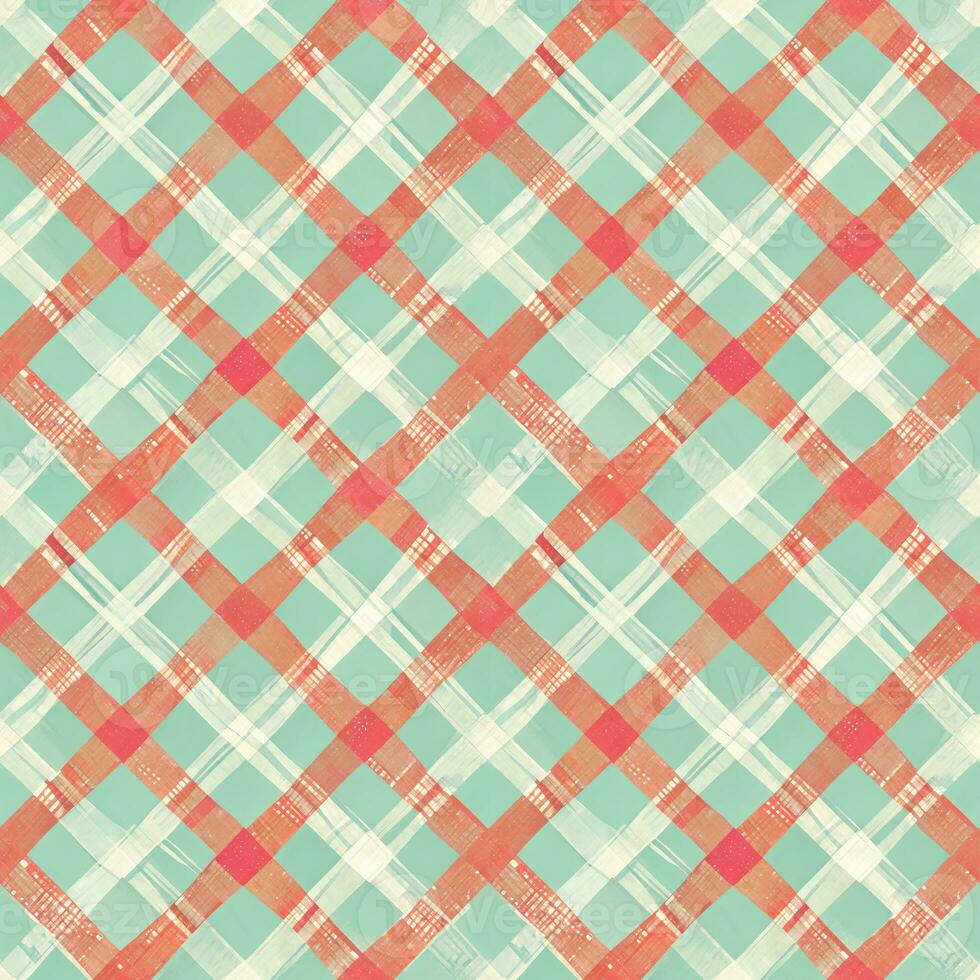 Checkered abstract seamless pattern in pastel colors. Print for printing on fabric, wrapping paper, scrapbooking photo
