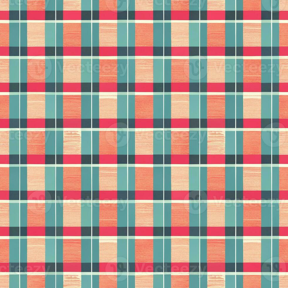 Checkered abstract seamless pattern in pastel colors. Print for printing on fabric, wrapping paper, scrapbooking photo