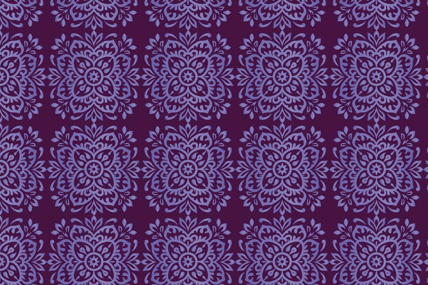 Purple Floral Pattern, A Seamless and Symmetrical Design vector