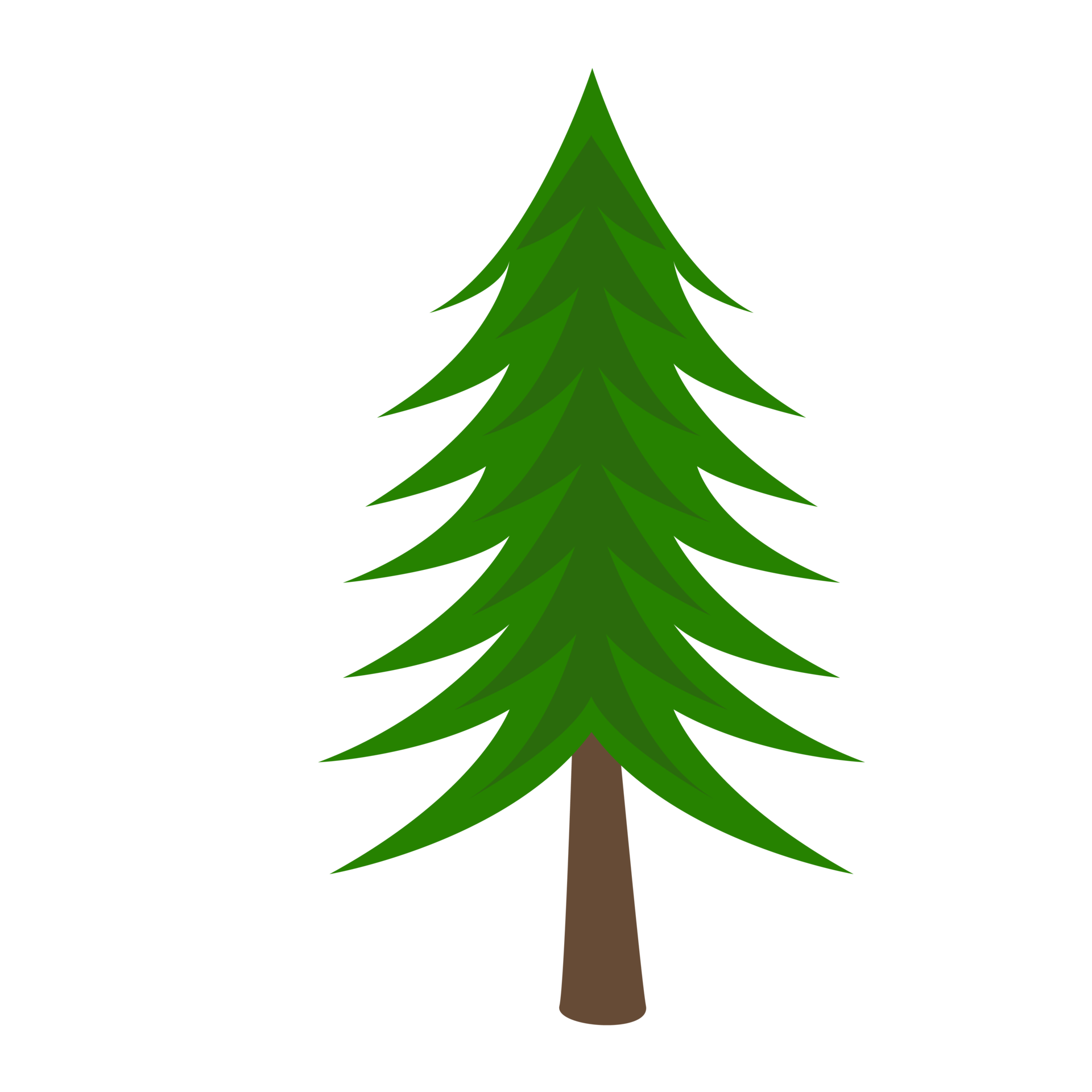 Summer Green Tree Icon Set Flat Design, Tree Illustration 33258711 PNG