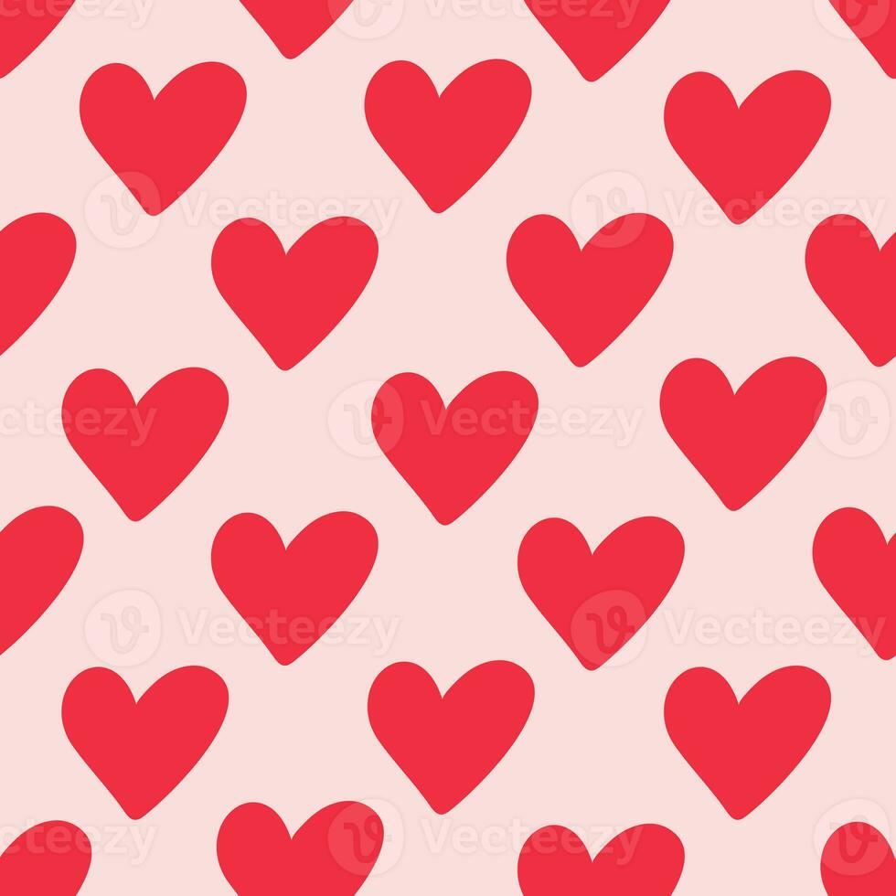 Seamless pattern doodle hearts. Trendy print for packaging design, fabric, textiles, covers, stickers, sublimations. Valentine's day, love, wedding photo