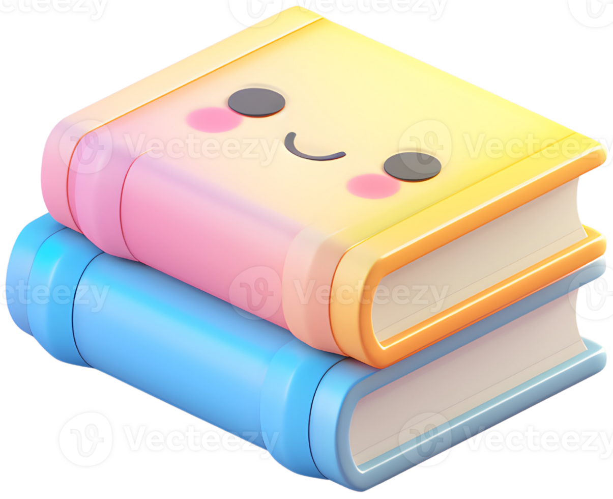 Book emoji. Generative AI. png