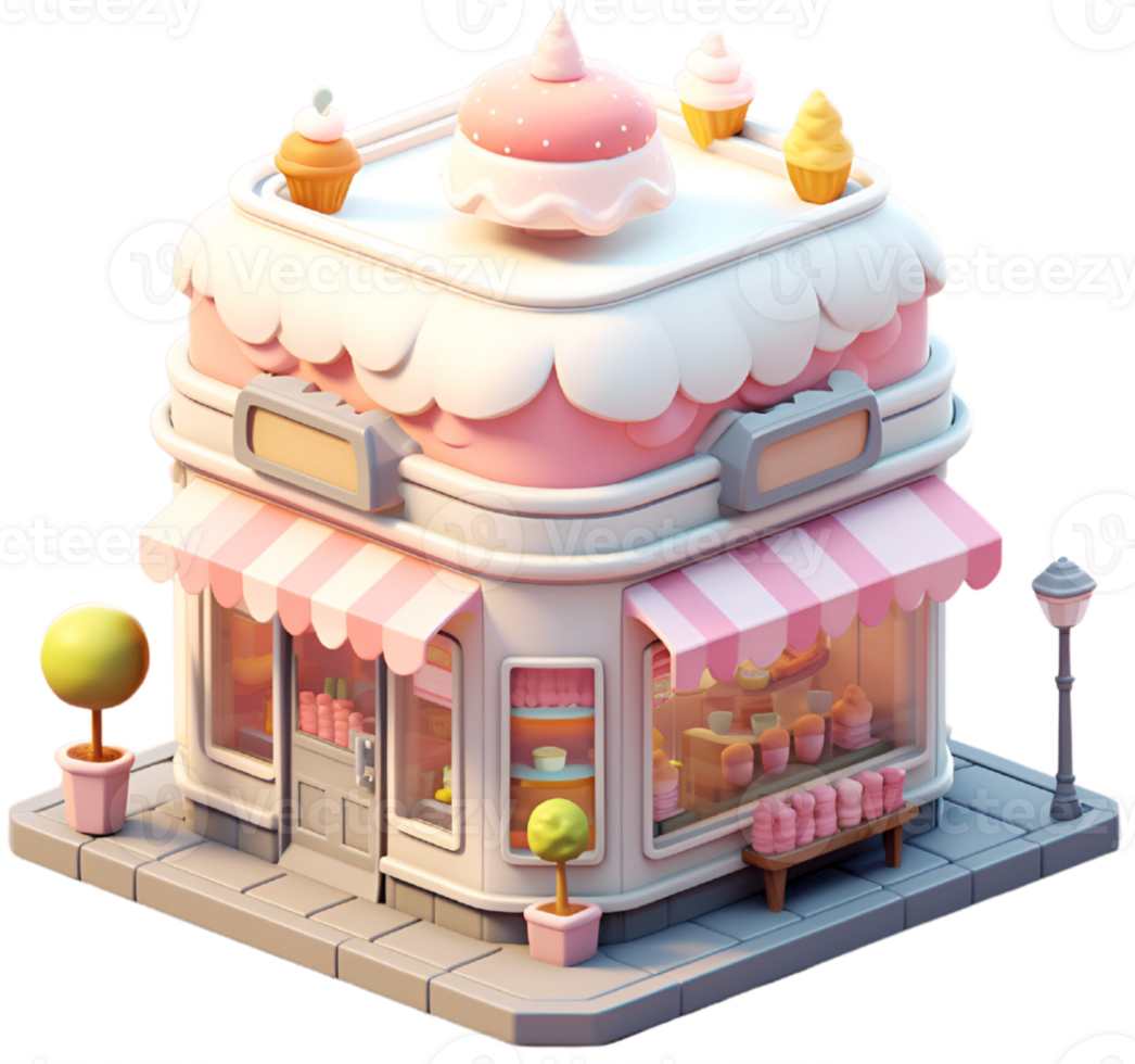 Cake shop. Generative AI. 33258900 PNG