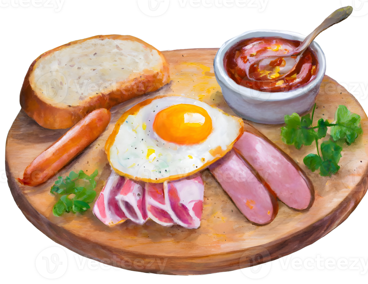 americano desayuno. generativo ai. png