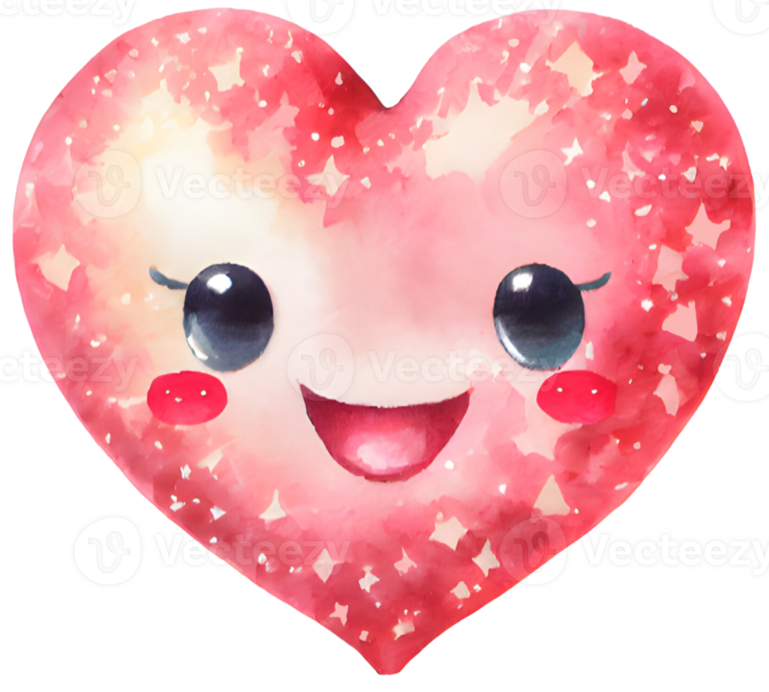 Heart emoji. Generative AI. png