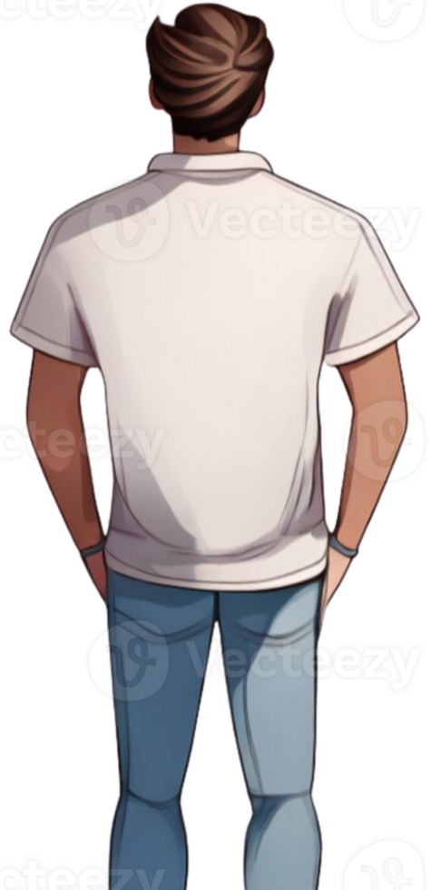 A man, illustration. Generative AI. png