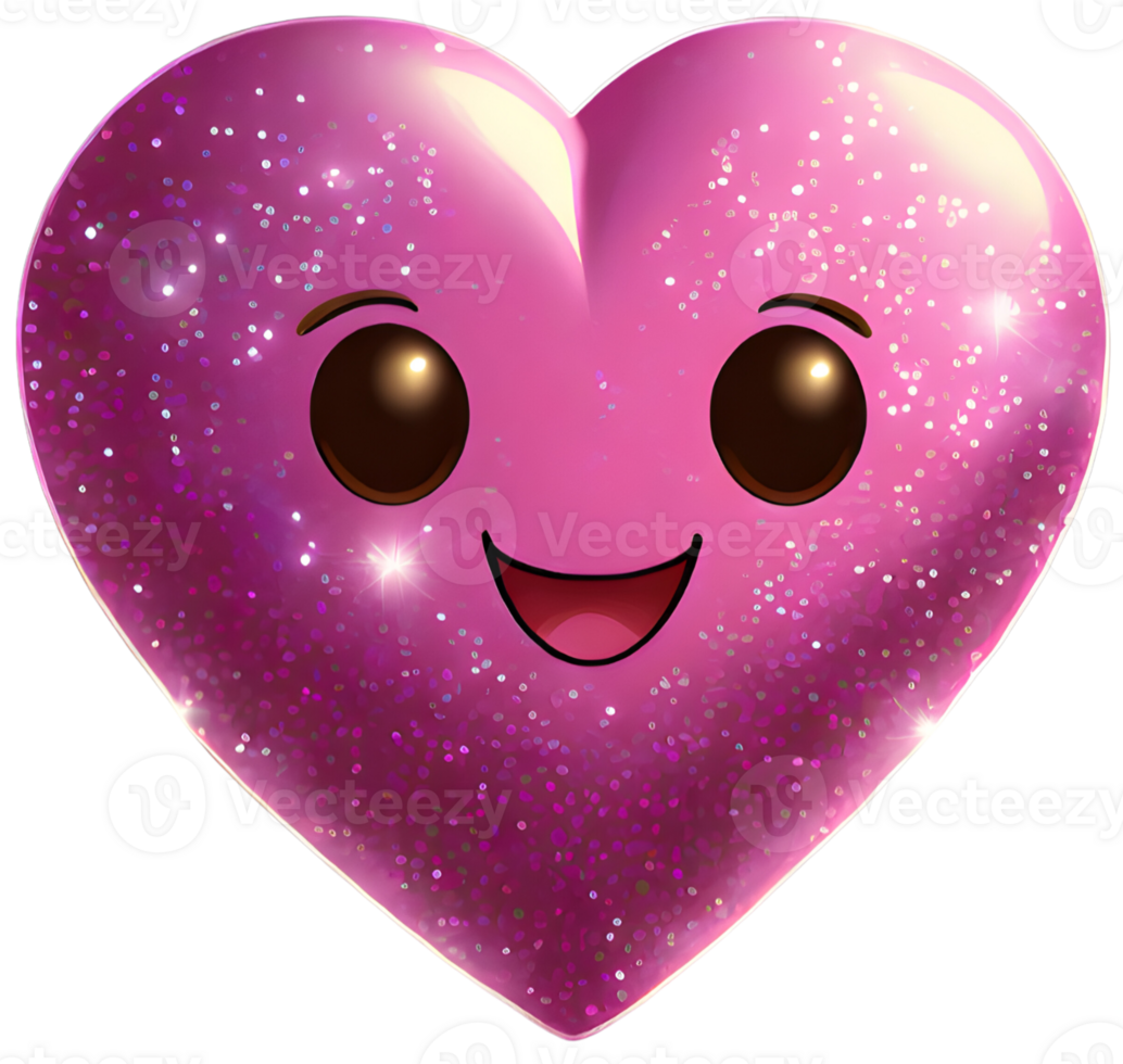 Heart emoji. Generative AI. png