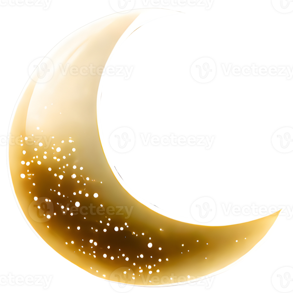 Moon emoji. Generative AI. png