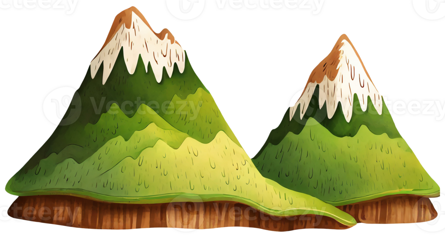 Mountain landscape. Generative AI. png