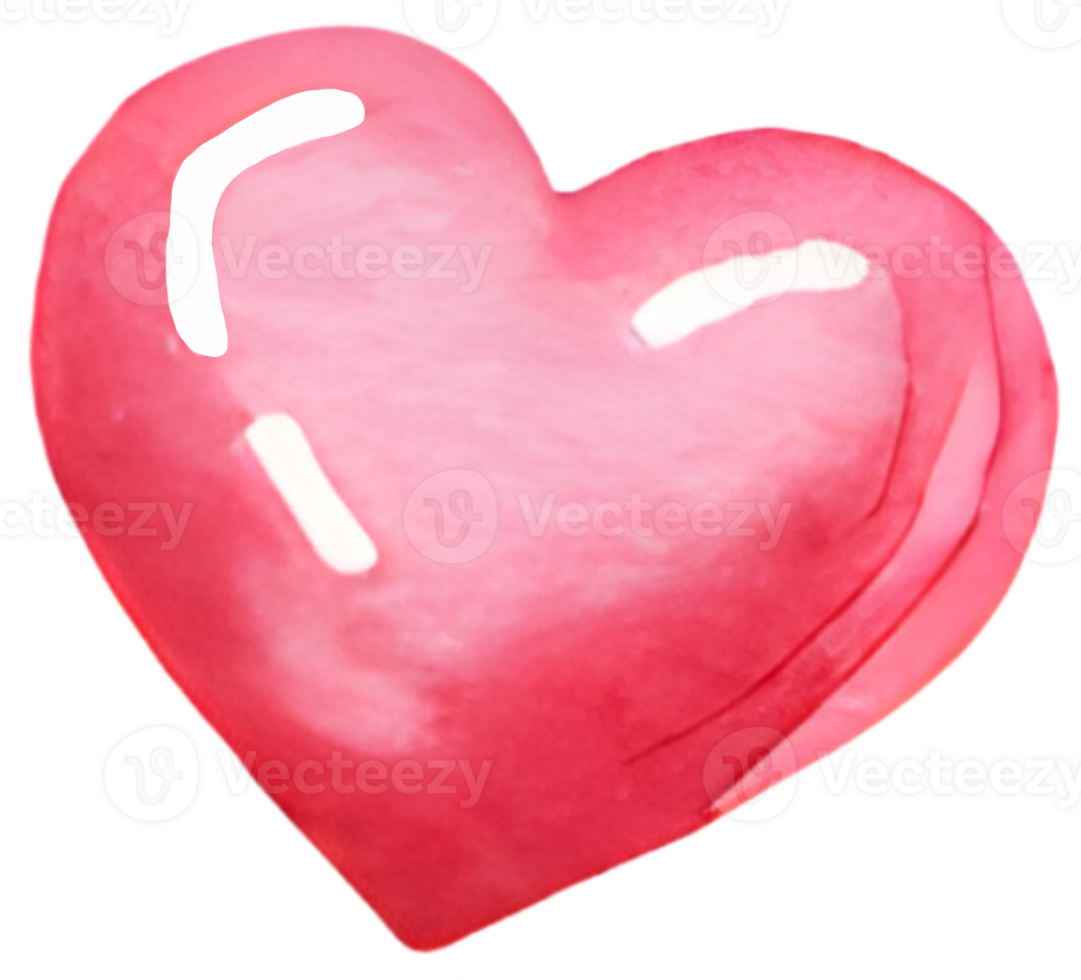 Heart emoji. Generative AI. png