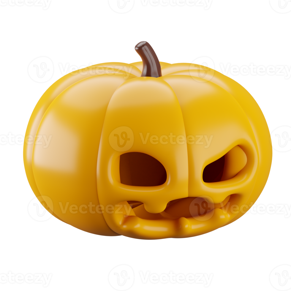 3d icono de Víspera de Todos los Santos calabaza. png