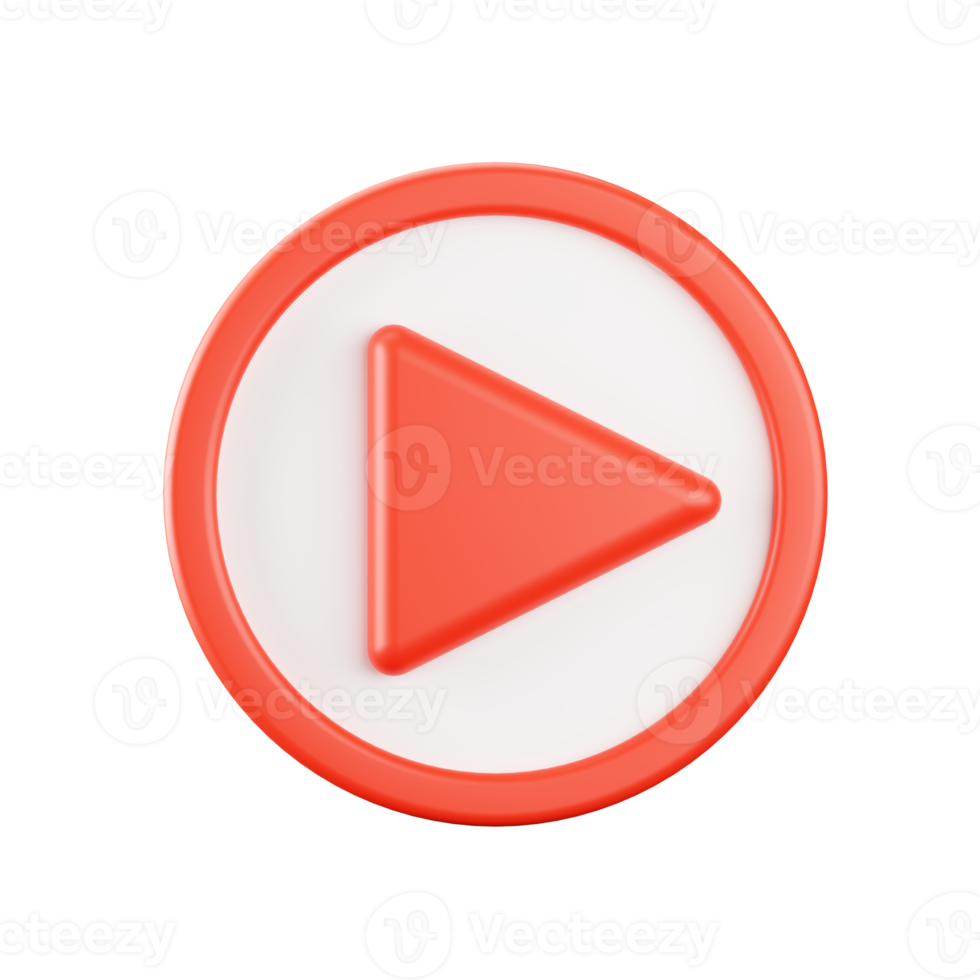 3d rendering of video streaming icon. png