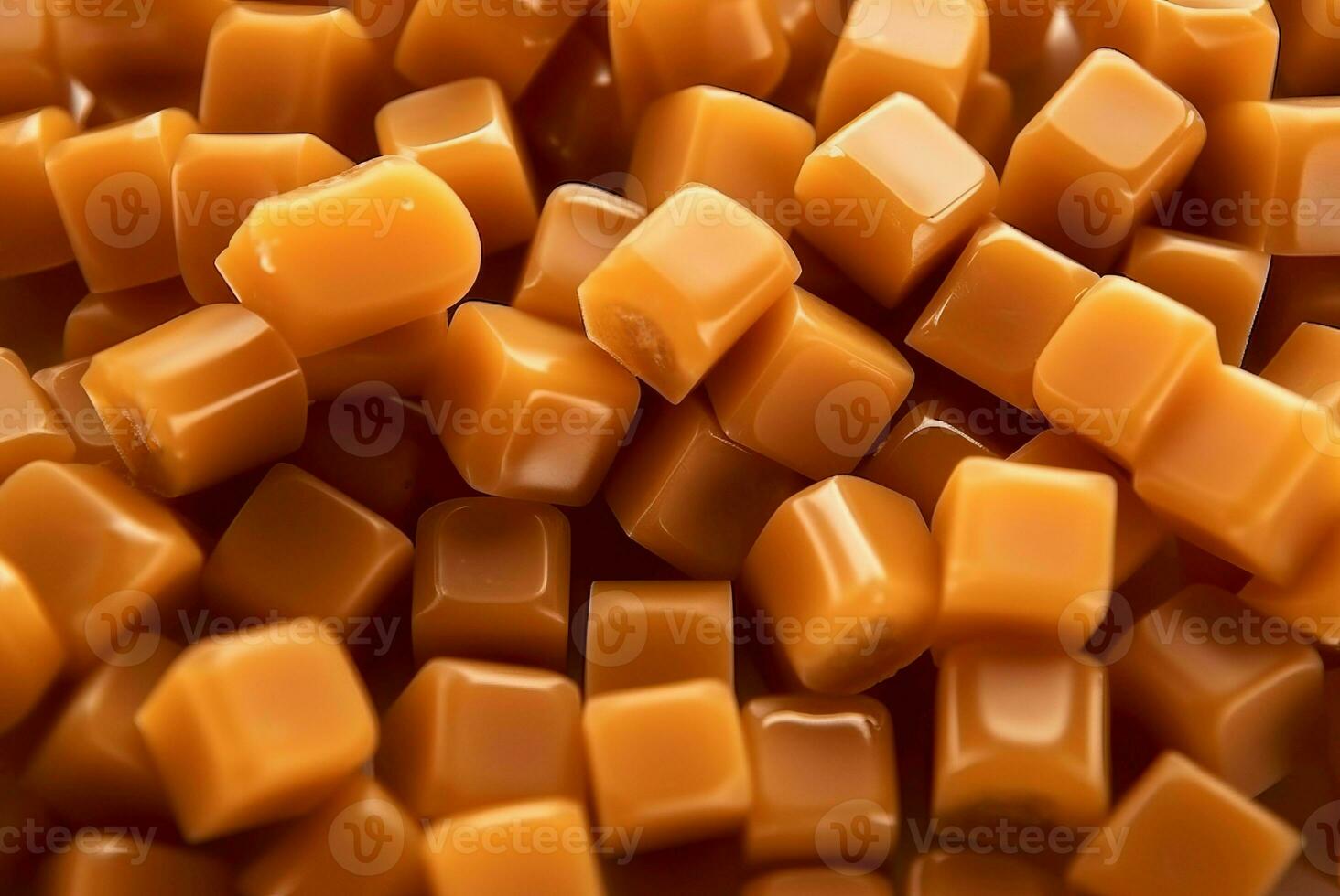 Caramel candies background sweets product. Generate Ai photo