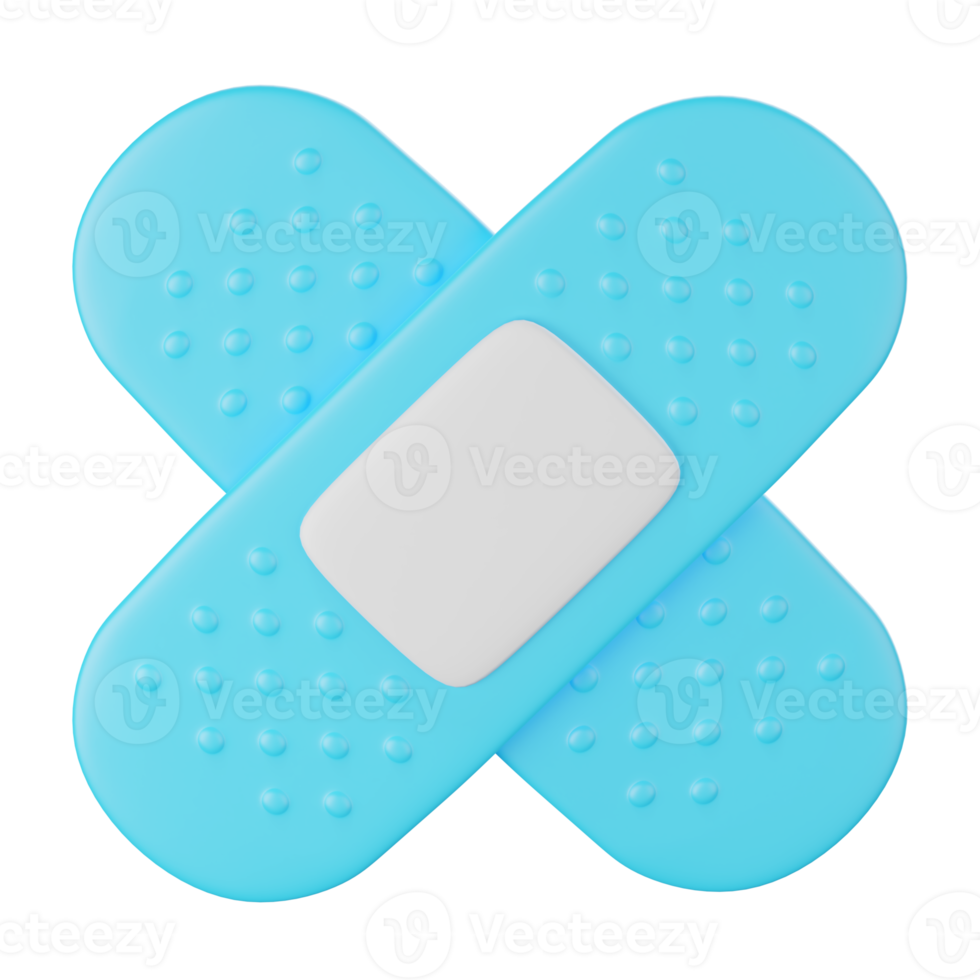 3d icon render of plaster bandage png
