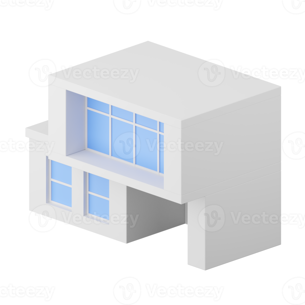3d render of modern house. png