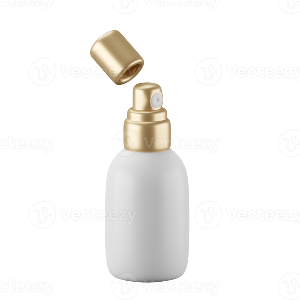 3d icon rendering of cosmetic spray bottle. png