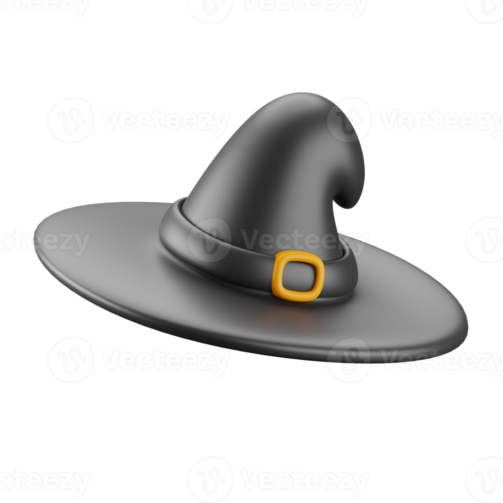 3d icon of halloween witch hat. 33260399 PNG